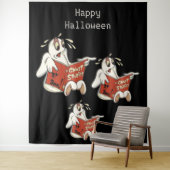 Tenture Histoires de fantômes Fond d'Halloween (En situation)