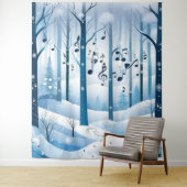 Tenture Hiver Wonderland Mariage Contexte (En situation)