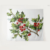 Tenture HollyBerries 002 (Devant (Horizontal))