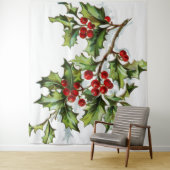 Tenture HollyBerries 002 (En situation)