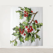 Tenture HollyBerries 002 (Devant)