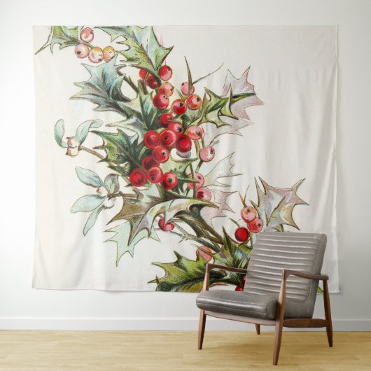 Tenture HollyBerries 004 (En situation (horizontale))