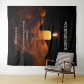 Tenture Holocaust Remembrance Day (En situation (horizontale))