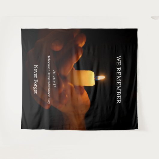 Tenture Holocaust Remembrance Day (Devant (Horizontal))