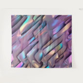 Tenture Holographie abstraite/iridescente futuriste (Devant (Horizontal))