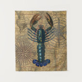 Tenture Homard Coquillages Fruits de mer Maine Classique O (Devant)