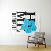 Tenture HOME Nanakuli Blue Hibiscus (En situation (horizontale))