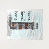 Tenture Home Sweet Home Phare (Devant (Horizontal))