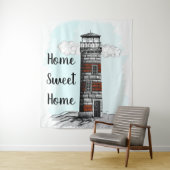 Tenture Home Sweet Home Phare (En situation)