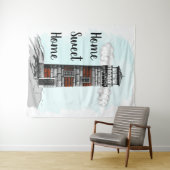 Tenture Home Sweet Home Phare (En situation (horizontale))