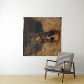 Tenture Homme crâne arrière - plan texture mort (En situation (horizontale))