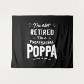 Tenture Hommes Je ne suis pas à la retraite Je suis un cad (Devant (Horizontal))