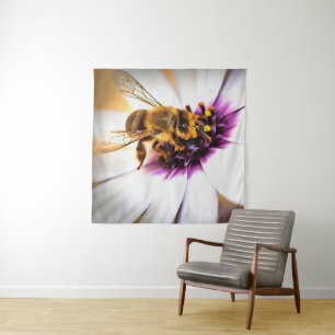 Tenture Honey Bee Sur L'Art Acrylique Africain Daisy