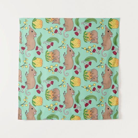 Tenture Honey Possum (Devant (Horizontal))