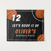 Tenture Hoop it up Basketball Sports Anniversaire de enfan (Devant (Horizontal))