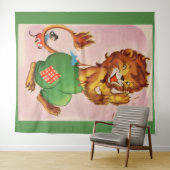 Tenture Horace le lion et l'ami (En situation (horizontale))
