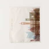 Tenture Horizon de ville de Florence, Italie | (Devant)