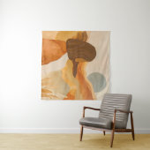 Tenture Horizons d'or - Femme Abstraite du désert (En situation (horizontale))