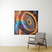 Tenture Horloge de feu (En situation (horizontale))