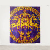 Tenture Horseman médiéval et soldats du 12e siècle imprime (Devant)