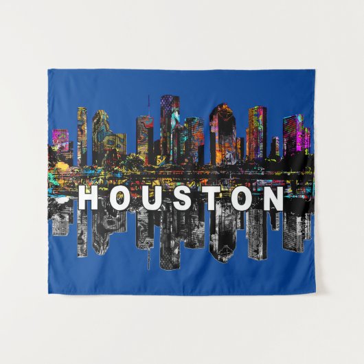 Tenture Houston, Texas couvert de graffitis (Devant (Horizontal))