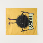 Tenture Hug de caractères mal déplaisant (Devant (Horizontal))