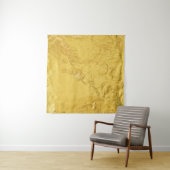 Tenture Huile d'or : Texture Abstraite brillante (En situation (horizontale))