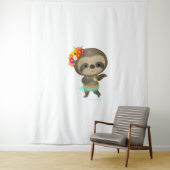 Tenture Hula dansante de Sloth (En situation)