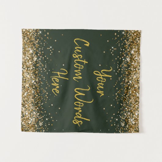 Tenture Hunter Green Backdrop Anniversaire de fête Photo B (Devant (Horizontal))