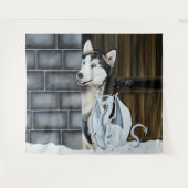 Tenture Husky Chig White Dragon Adventure (Devant (Horizontal))
