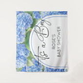 Tenture Hydrangea Blue Flowers C'est un garçon (Devant)