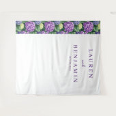 Tenture Hydrangea Florale Violette Élégante (Devant (Horizontal))