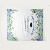 Tenture Hydrangeas Bleus Fond de graduation floral pour ph (Devant (Horizontal))