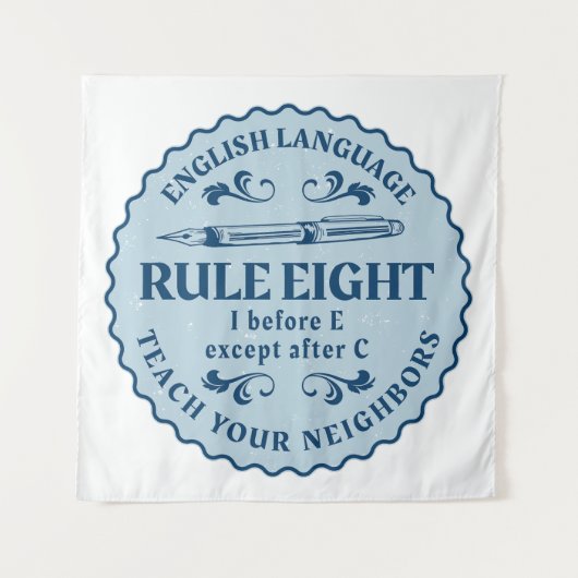 Tenture I avant E sauf après C Règle drôle (Devant)