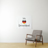 Tenture "I Heart Germany" Allemand Pride World Traveller (En situation (horizontale))