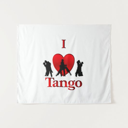 Tenture I Heart Tango (Devant (Horizontal))