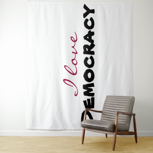 Tenture I love [customize] (En situation)