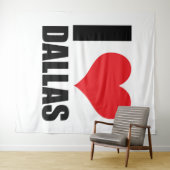 Tenture I love Dallas (En situation (horizontale))