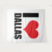 Tenture I love Dallas (Devant (Horizontal))