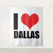 Tenture I love Dallas (Devant)