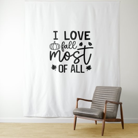 Tenture I Love Fall Most All Classic T-Shirt (En situation)