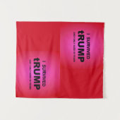 Tenture I Survived tRUMP (Devant (Horizontal))