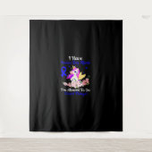 Tenture IBM Awareness Funny Unicorn Friend Family Support (Devant)