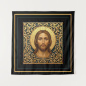 Tenture Icône byzantine du Christ - Jésus (Devant)
