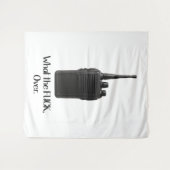 Tenture Icône Fu*k Sur L'Icône Drôle Walkie Talkie (Devant (Horizontal))