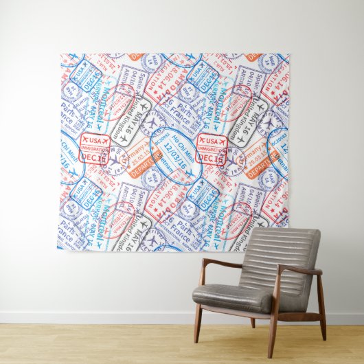 Tenture Icône Voyage (En situation (horizontale))