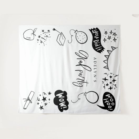 Tenture Icônes Quirky Grad Tiroirs blancs (Devant (Horizontal))