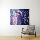 Tenture Idée cadeau d'anniversaire papillons pour ma petit (En situation (horizontale))