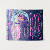 Tenture Idée cadeau d'anniversaire papillons pour ma petit (Devant (Horizontal))