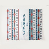 Tenture Idée de cadeau de mariage pour anniversaire de mar (Devant (Horizontal))